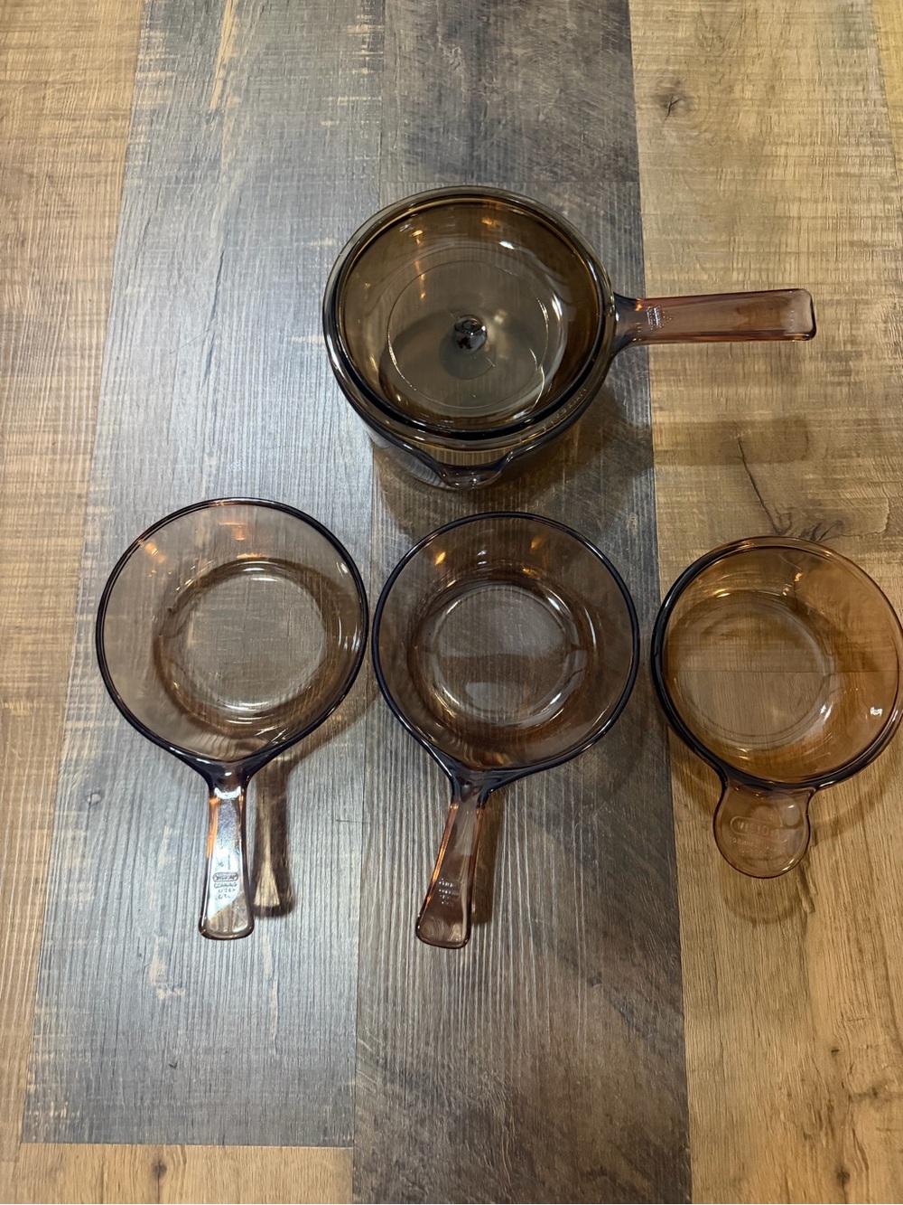 Vision Ware Amber Glass cookware  - Heat-Resistant Glass